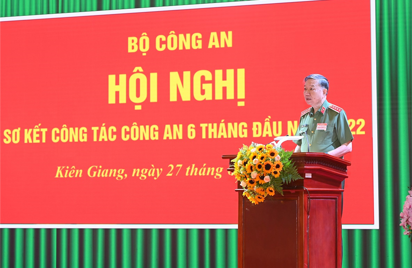 Khai mạc Hội nghị sơ kết công tác công an 6 tháng đầu năm 2022